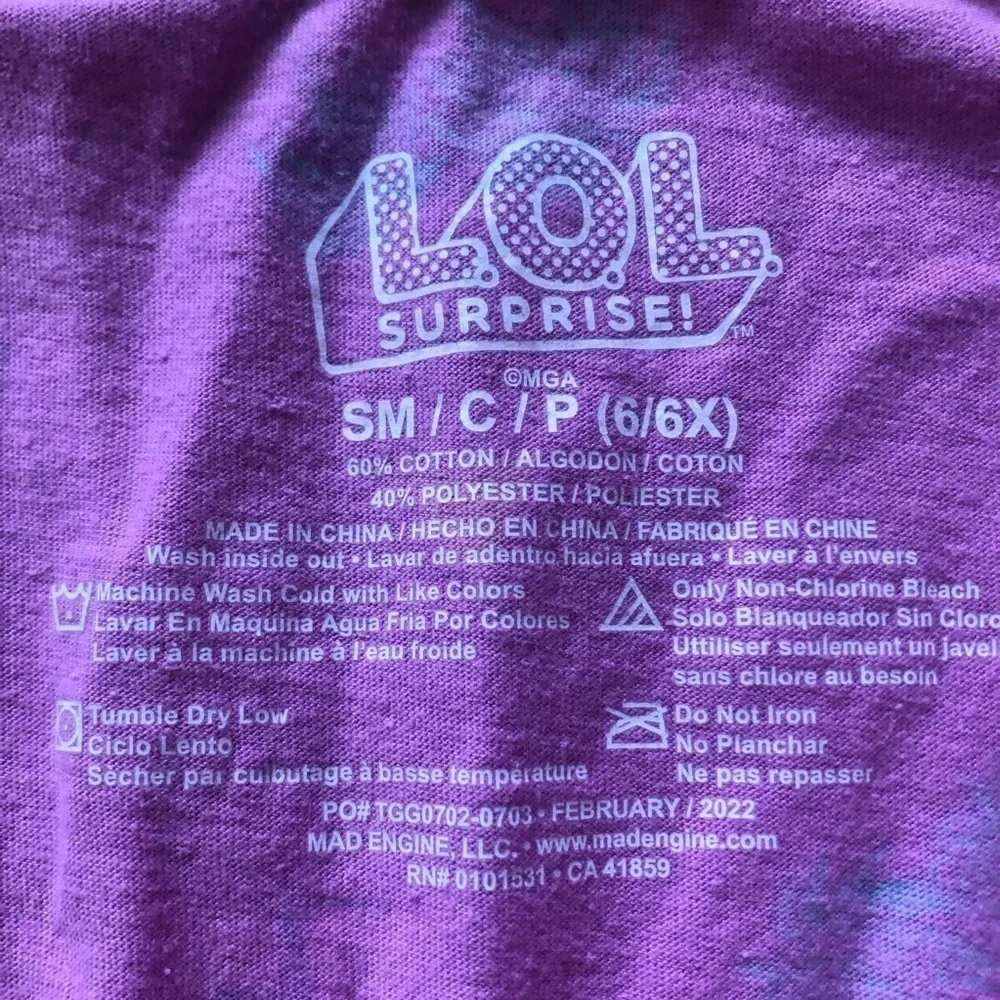 L.O.L. Surprise pink cotton romper in size S (6/6x)